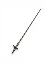 On Hook replacement harpoon with sharp, barbed tip and marine-grade metal shaft. Designed for underwater hunting with drones.